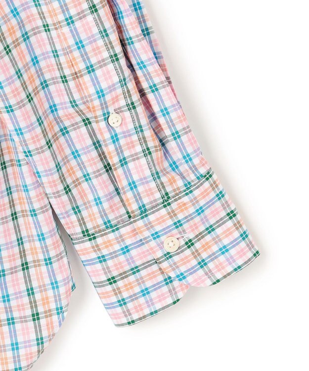 J.PRESS MEN 【SOMELOS / ソメロス】コットンオックス マルチチェックシャツ / B.D. ピンク系3