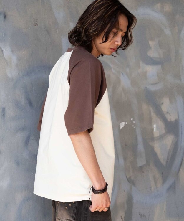 WEGO 【ユニセックス着用ITEM/MLサイズ展開】ヴィンテージライクラグラングラフィックT（SS） ブラウンその他