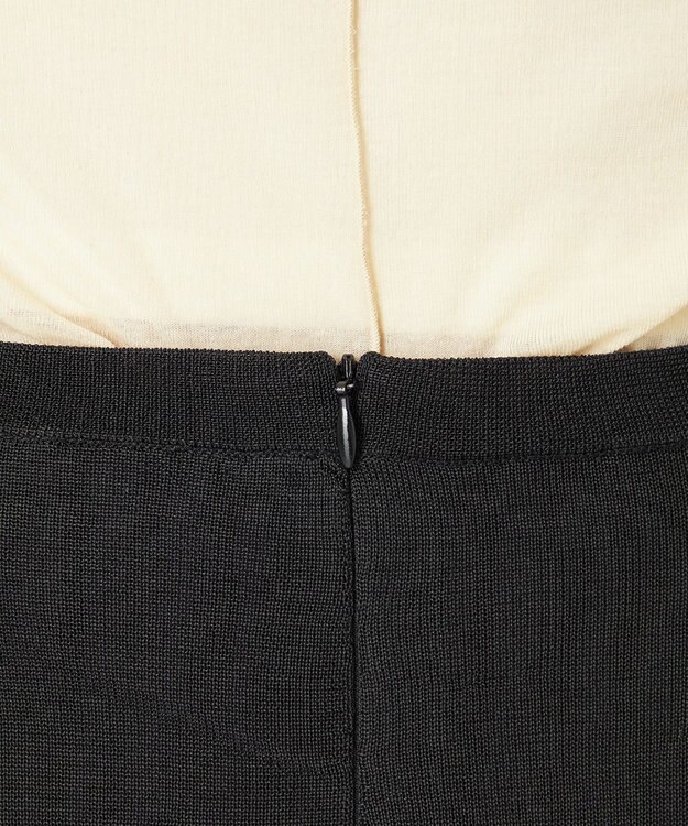 NAVE 【Nave・洗える】シアーニット スカート ブラック系