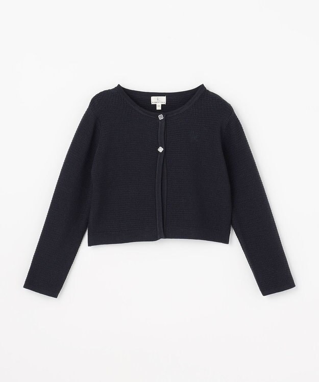 組曲 KIDS 【110-140㎝】クラシカルニット ジャケット ネイビー