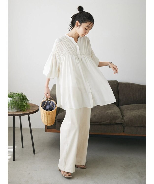 CRAFT STANDARD BOUTIQUE ヴィンテージボイルシャーリングシャツ Off White