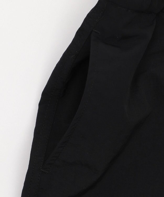 WEGO 【撥水/速乾/ウエストゴム/ユニセックス着用ITEM/MLサイズ展開】ナイロンイージーバギーカーゴショーツ ブラック