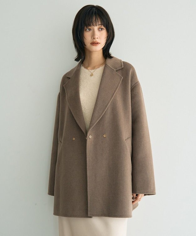 【今季新品】ウールMIXリバーミドル丈コート YECCAVECCA ウールMIXリバーミドル丈コート / YECCA VECCA | ファッション通販