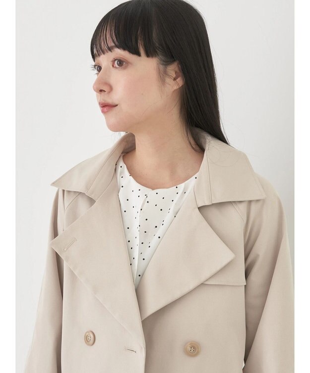 earth music&ecology ベーシックトレンチコート Light Beige