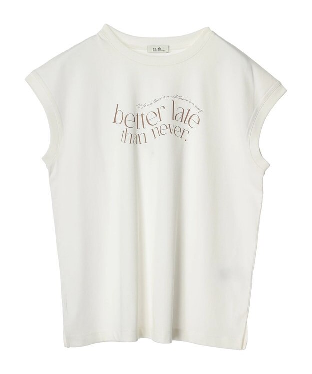 earth music&ecology ｂｅｔｔｅｒ　ｌａｔｅ　フレンチＴ Off White