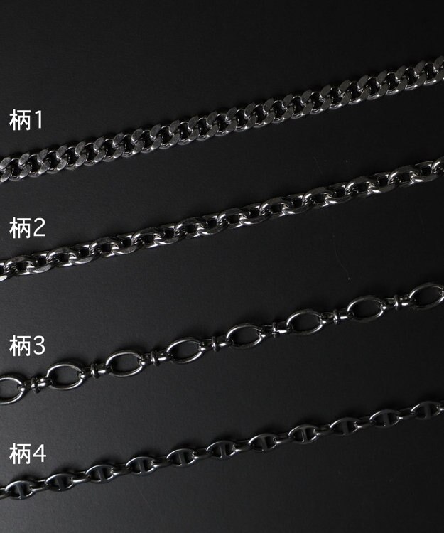 WEGO Mステンレスマンテルチェーンネックレス 柄4