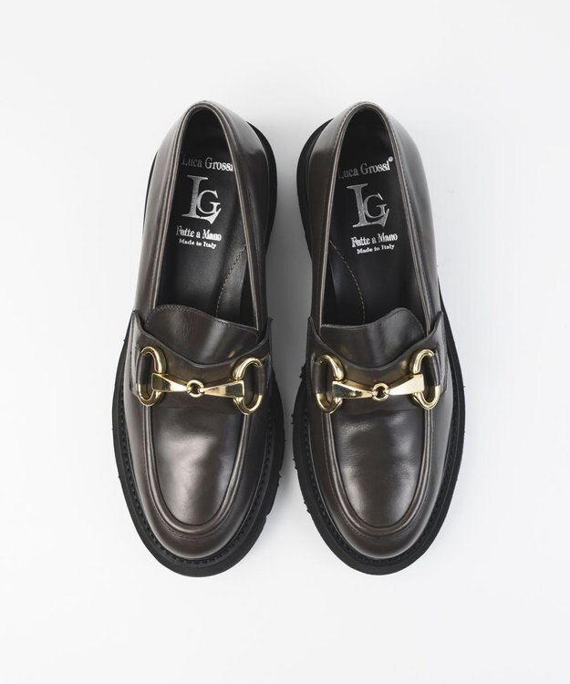 BONTRE 【LucaGrossi/ルカグロッシ】厚底ビットローファー/G873M-UA グレー