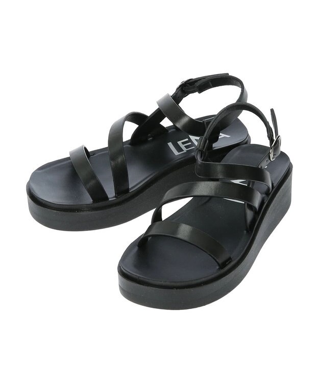 Green Parks ・ＬＥＮＡ　ネックストラップサンダル Black