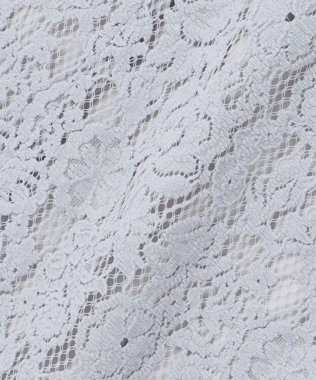 23区 L 【APPLAUDIR】モールフラワーレース ドレス サックスブルー系