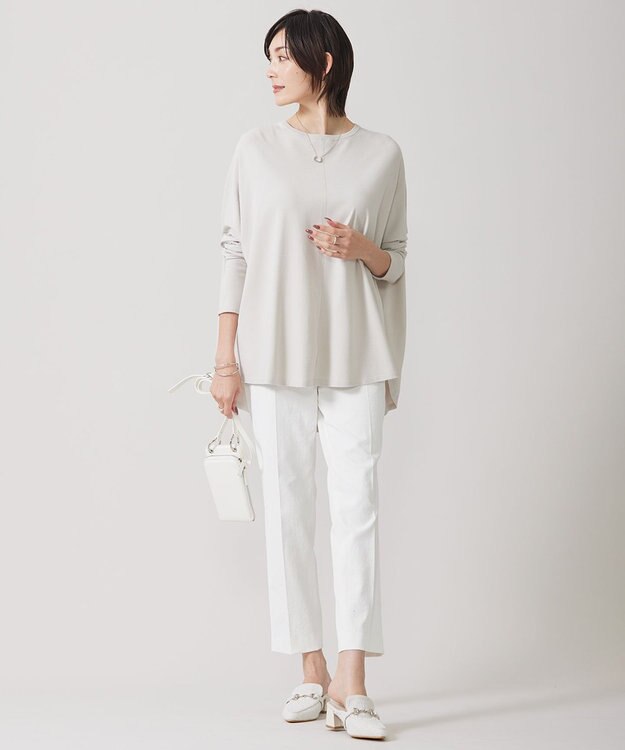 ICB L 【洗える】 ヴィスコースワイド プルオーバー トープ系