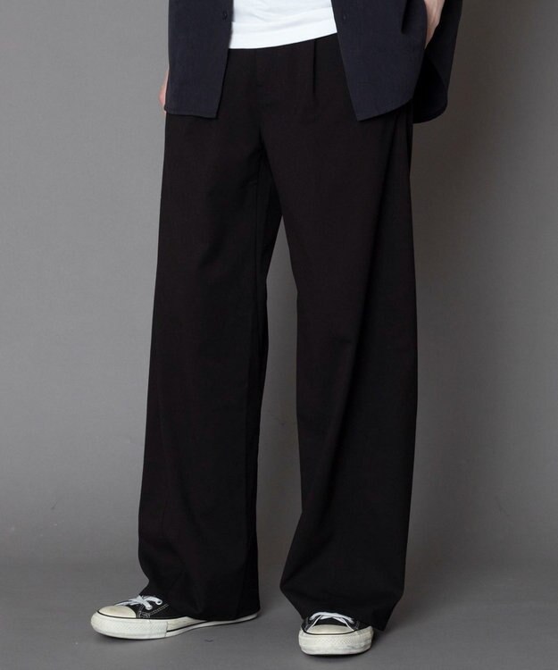 WEGO カバーフィットバルーンスラックス ブラック