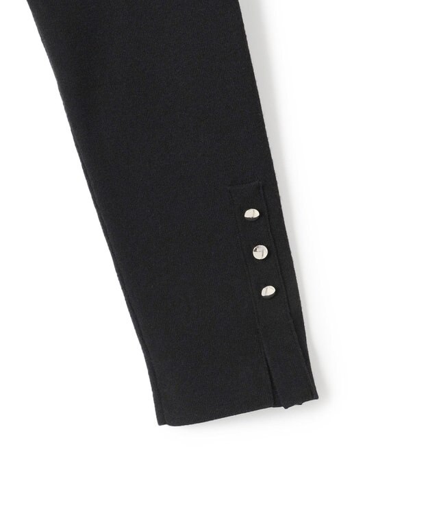 23区 【滝沢眞規子さん着用/一部店舗限定/洗える】ニットコンビジャカード ワンピース ブラック系