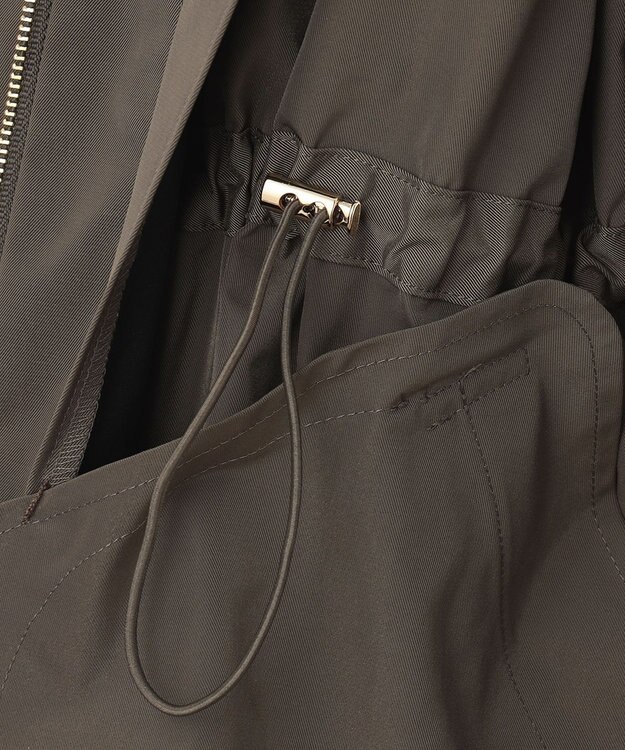 自由区 L 【撥水加工/洗える】キルトコンビアウター ダークブラウン系