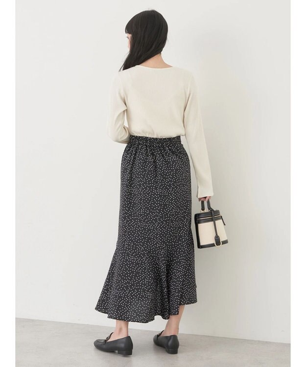 earth music&ecology パールヘンリーリブプルオーバー Off White