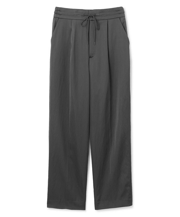 uncrave 【洗える】サテン ドロストパンツ（uncrave STANDARD） スレート