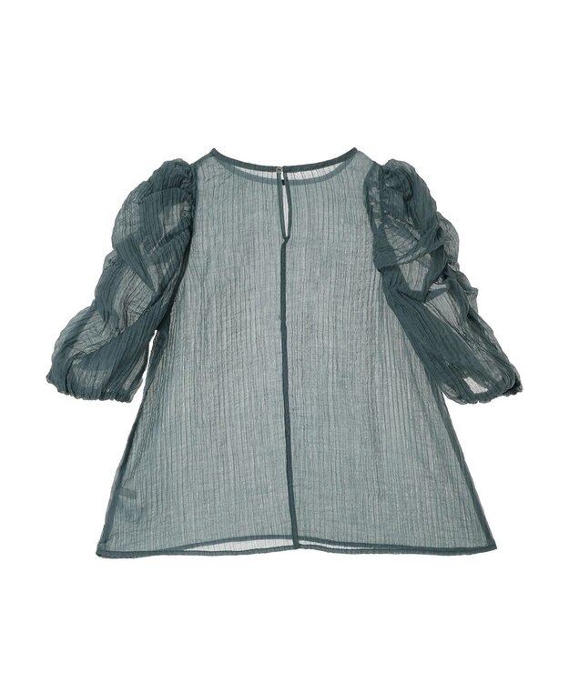 Green Parks ・ＡＮＤ　ＳＥＡＲＣＨ　シアーパワーショルダーブラウス Green