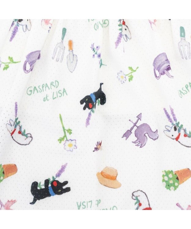 PET PARADISE リサとガスパール エコメイド ワンピース 《ボタニカル》 小型犬 ホワイト