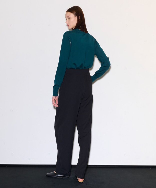 JOSEPH ドレーピーウールビスコース　トラウザーズ Black