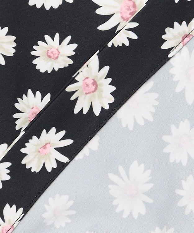 組曲 S 【組曲×setsuko sagittaire】ハイカウントストレッチプリント ブラウス ブラック系6