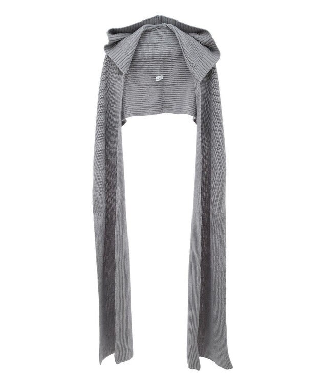 Green Parks フードマフラー＋ケープニット Gray
