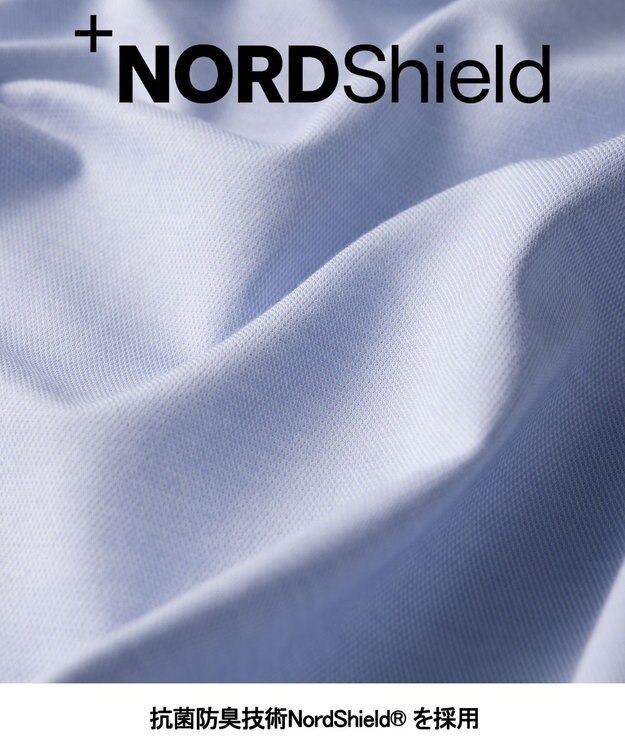 GOTAIRIKU 26年新作【吸汗速乾/接触冷感】ノードシールド BIZシャツ_スナップダウン サックスブルー系