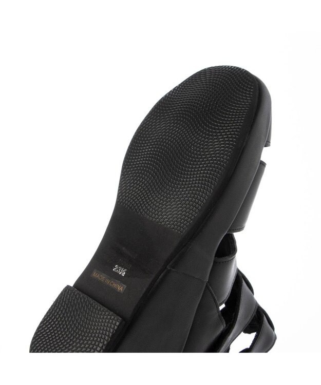 MODE ET JACOMO <D'ICI>グラディエーターウエッジブーツサンダル ブラック