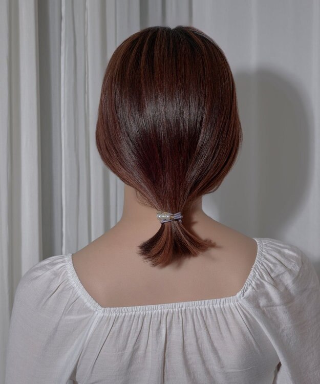 Phoebe パールラインコンビヘアブレス グレー グレー