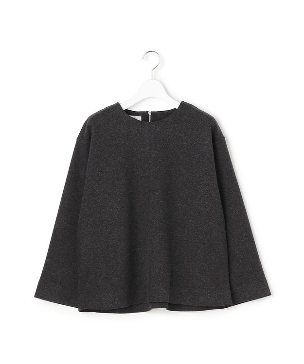 J.PRESS YORK STREET 【WOMEN】ウールライクジャージー プルオーバーシャツ グレー系