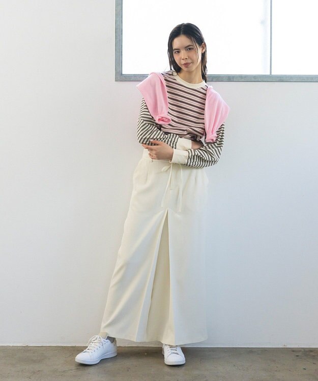 CRAFT STANDARD BOUTIQUE 選べる丈/クルーネックカーディガン Pink