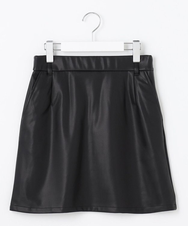 23区GOLF 【WOMEN】フェイクレザー スカート ブラック系