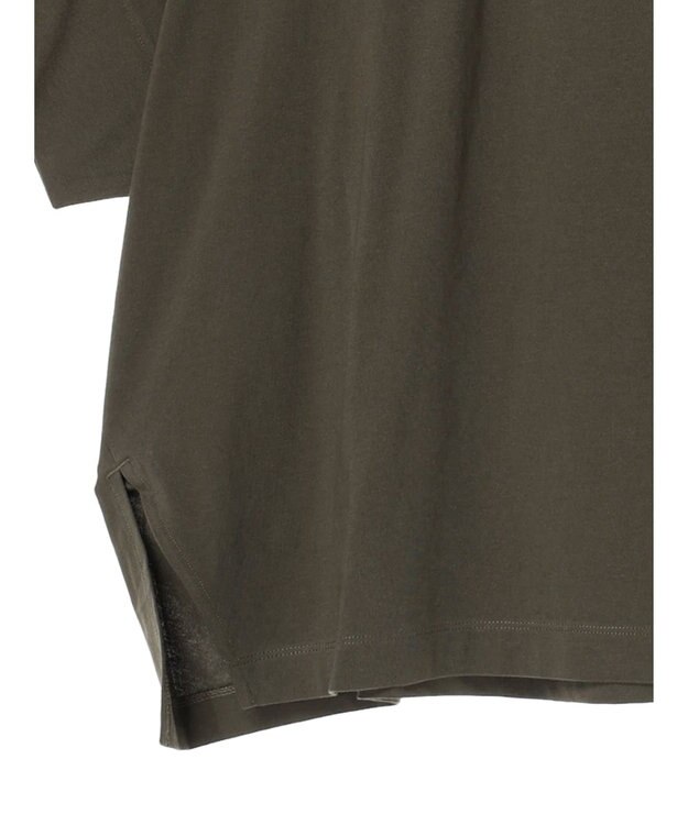 Green Parks 冷っとすずやか　ドルマンカット５分袖プルオーバー Khaki