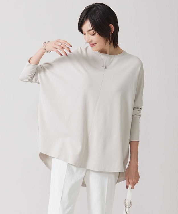 ICB 【洗える】 ヴィスコースワイド プルオーバー トープ系