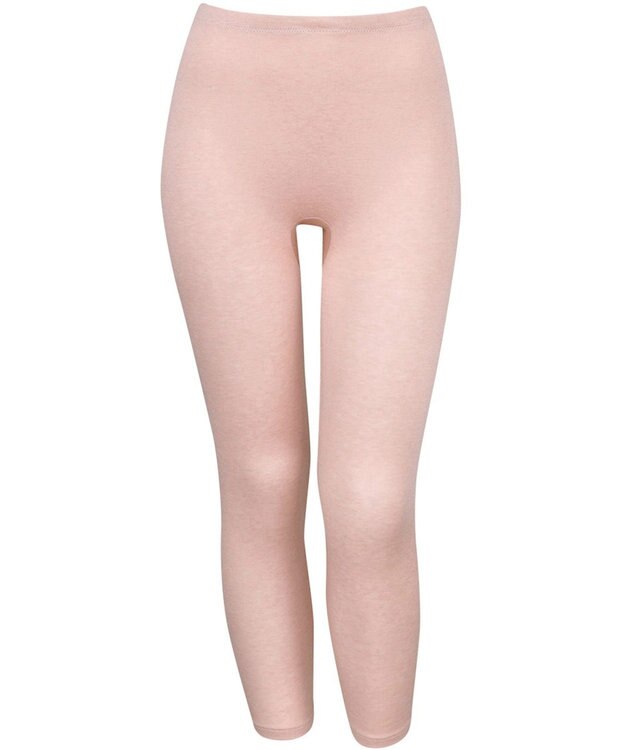 Wing あったかインナーボトム 綿混 裏起毛 よく伸びる素材 【ラクのびサーモ】 足首丈 秋 冬 ER6813 ウイング／ワコール シェルピンク