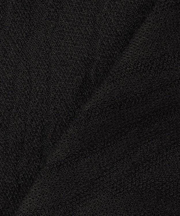 ICB L シアージャカード ニットブルゾン ブラック