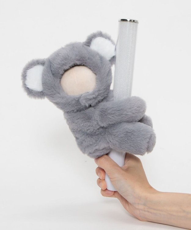 WEGO 【痛バ＆推し活グッズ】ぬい抱き付きアニマル10cm ライトグレー