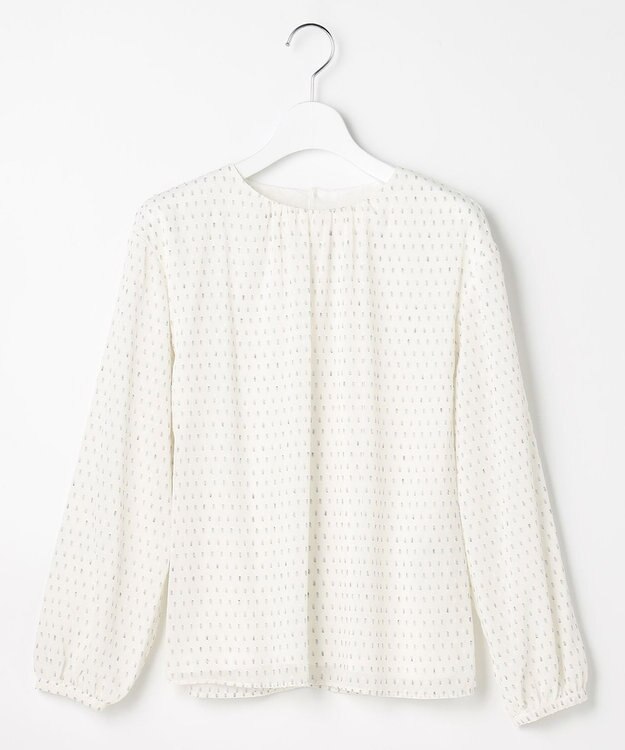 J.PRESS LADIES カットジャカードプリント カットソー オフベース系