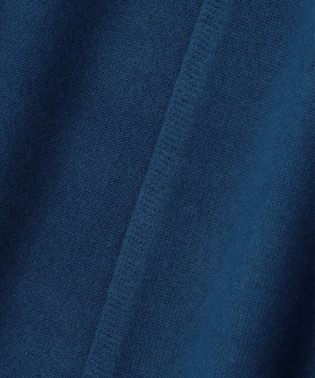 自由区 L 【洗える】ソフトウールハイゲージ  コーディガン ブルー系