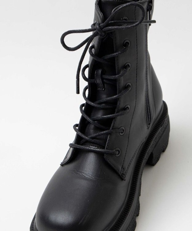 WEGO レースアップショートブーツ ブラック