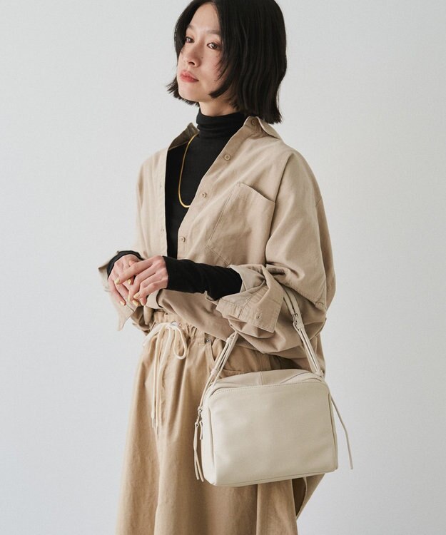 russet kuubo ボックストートバッグ(CE-1633) Ivory