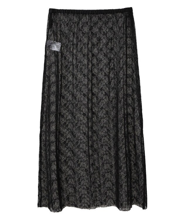 AMERICAN HOLIC サイドスリットレーススカート Black