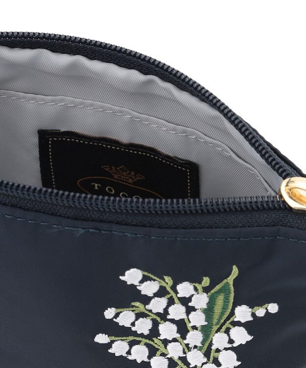 TOCCA 【一部カラー撥水】BOUQUET DE REVE POUCH ポーチ ネイビー系
