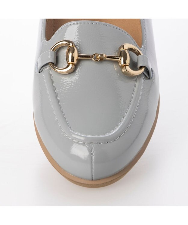 ing <ing>【WEB限定】【レイン対応】ヒールアップビットローファー ライトグレー