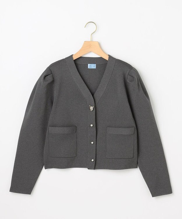 組曲 S 【組曲×setsuko sagittaire】kinakoスポンディッシュ ニットジャケット グレー系