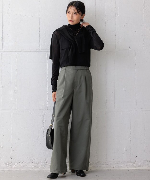 23区 L 【Oggi12月号掲載/洗える】ピュアカシミヤ ニットカーディガン ブラック系