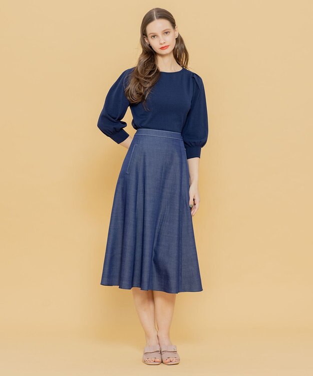 TOCCA 【洗える！】AROMA スカート ネイビー系