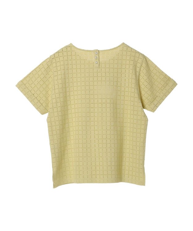 earth music&ecology ジャガードレースプルオーバー Yellow