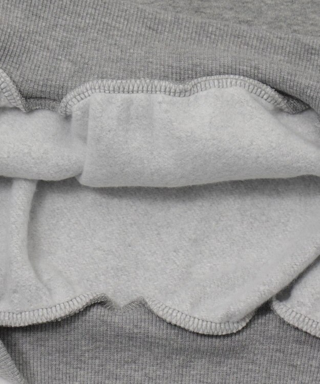 WEGO 【ユニセックス着用ITEM/裏起毛】バルーンクロップドグラフィックプルパーカー 杢グレー