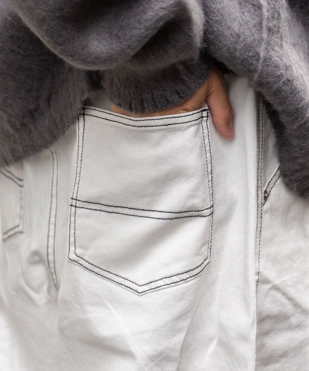 WEGO 【ユニセックス着用アイテム/ウエストゴム】ワーカーズパンツ ホワイトその他