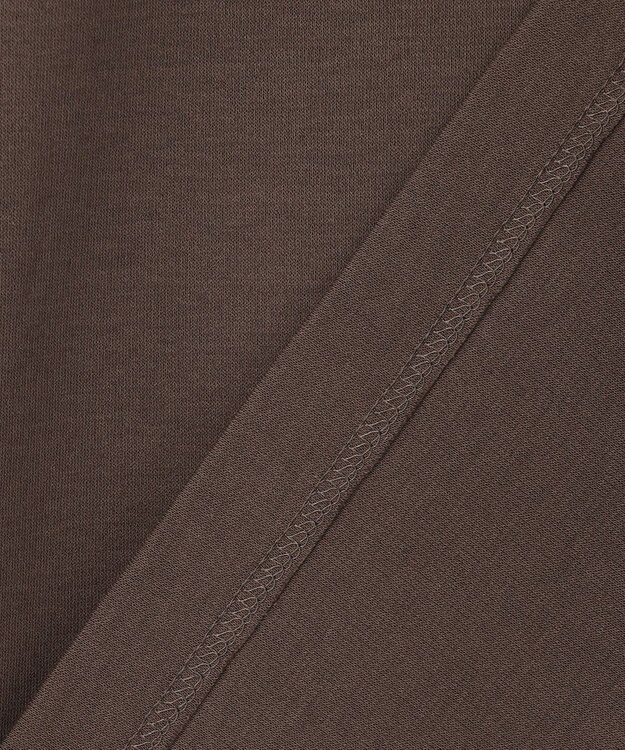 uncrave 【UVケア・接触冷感】ダブルフェイスジャージー ボリュームスリーブ カットソー(長袖)（uncrave STANDARD） ブラウン