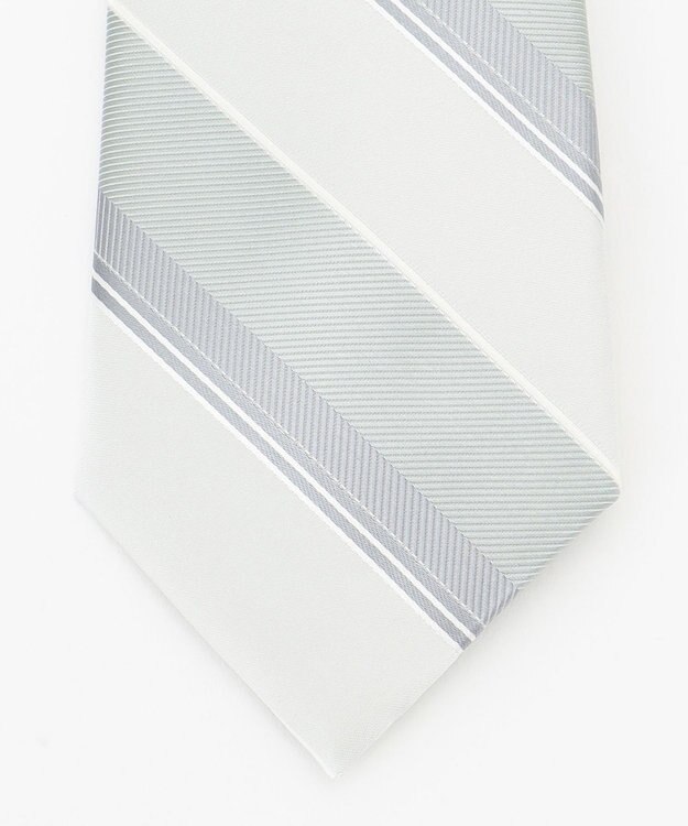 J.PRESS MEN 【BLACK】フォーマルレジメンタルネクタイ ライトグレー系2